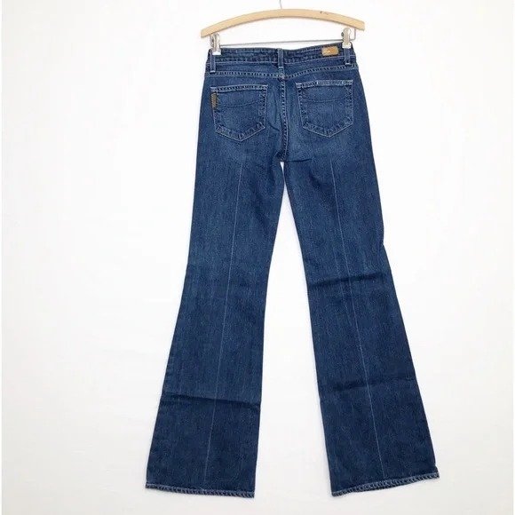 PAIGE Dark Blue Boot Cut Jeans - Picture 2 of 12